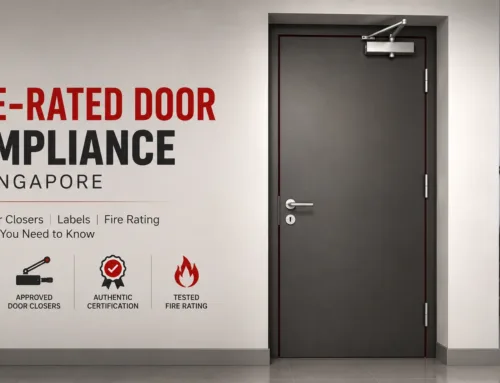Fire-Rated Door Compliance in Singapore: CoC, Door Closer, Labels & Fire Rating Explained