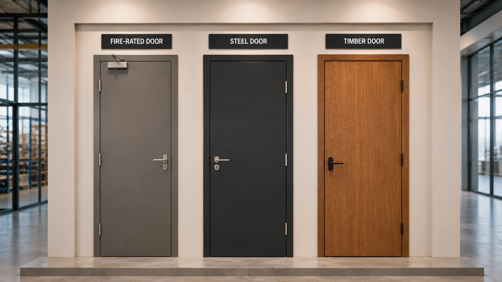 B2B fire-rated door supply for commercial and HDB projects in Singapore