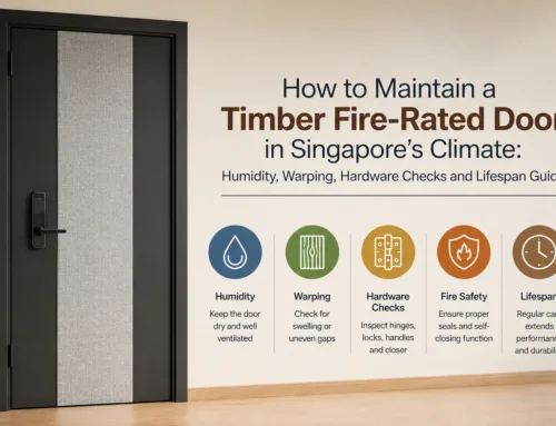 How to Maintain a Timber Fire-Rated Door in Singapore’s Climate