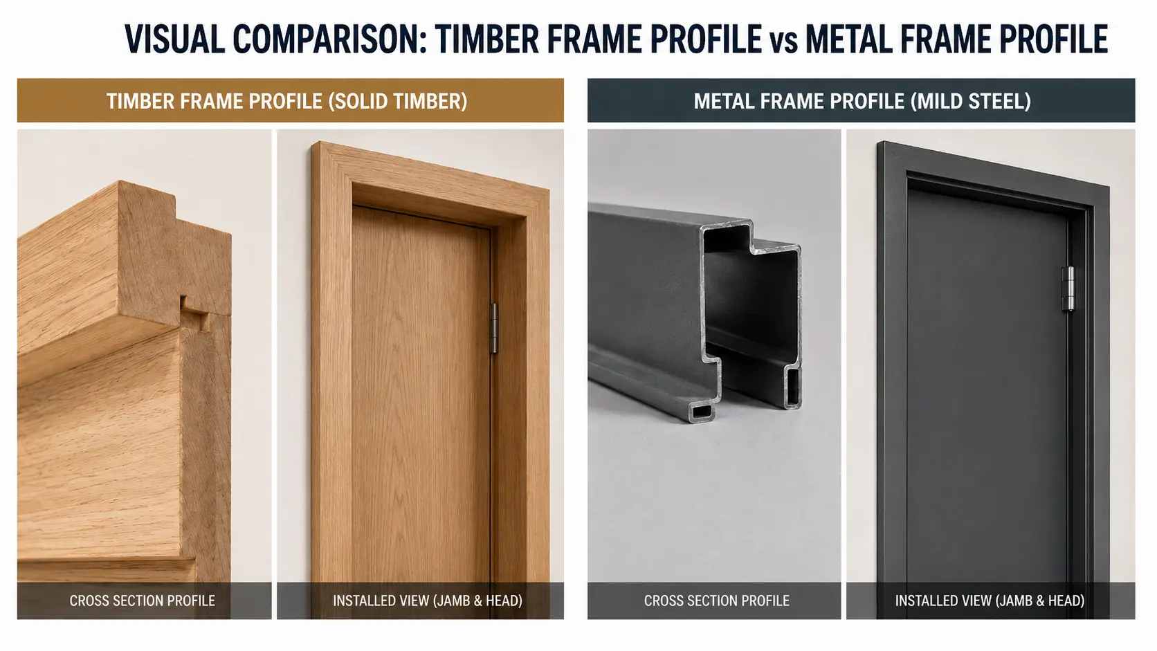 Example commercial door and frame schedule table used for project coordination